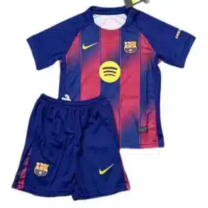 Fußballtrikots FC Barcelona Kinder Heim Trikotsatz 2025 26 – Kurzarm